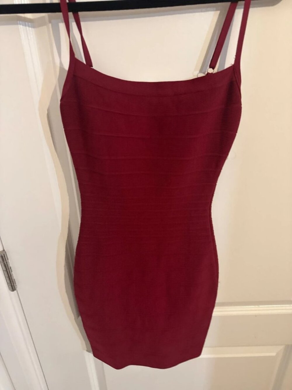 House of CB Burgundy Red Bandage Mini Dress Size S